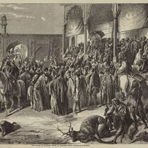 The Court of Runjeet Singh at Lahore (engraving)