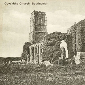 Covehithe Church, Southwold (b / w photo)