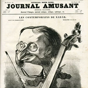 Cover of "The Fun Journal", 1858_12_18 - Illustration by Nadar