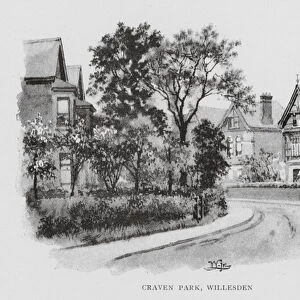 Craven Park, Willesden (litho)