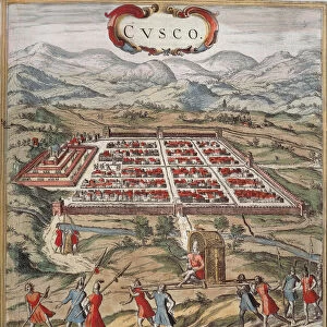 Cuzco, main center of Inca civilization (present-day Peru) image from "