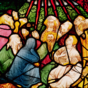 The Descent of the Holy Spirit, c. 1400 (stained glass)