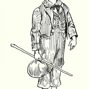 Dickens character: Oliver Twist (litho)