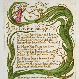 The Divine Image, from Songs of Innocence, 1789 (coloured etching)