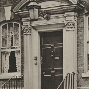 Doorway, Southgate Street, Winchester (b / w photo)