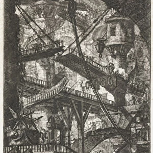 The Drawbridge, 1761 (etching)