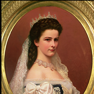 Empress Elizabeth of Bavaria (1837-98) in Hungarian costume, 1867 (oil on canvas)