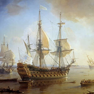 Expedition of Robert Cavelier de La Salle in Louisiana (ship detail), 1684