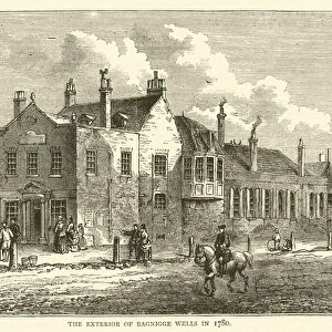 The exterior of Bagnigge Wells in 1780 (engraving)