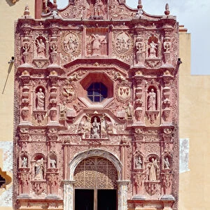 Facade of the Franciscan Mission Church of Santa Maria del Agua de Landa, 1760-78 (photo)