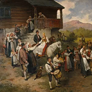 Farmers wedding in Eidsfjord, 1901