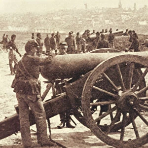 Federal Artillery during the American Civil War (1861-65) (b / w photo)