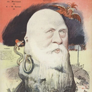 Ferdinand Sarrien, French politician. Illustration for Le Rire (colour litho)