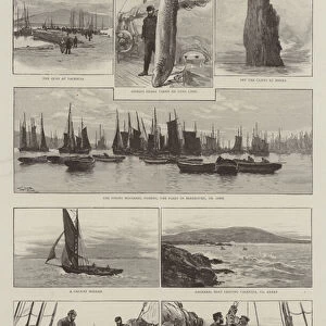 The Fishing Industry on the West Coast of Ireland (engraving)