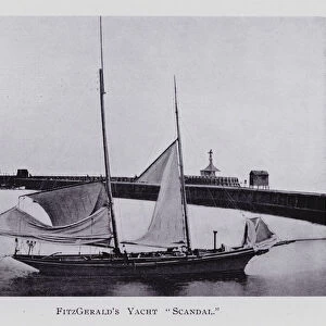 FitzGeralds Yacht "Scandal"(b / w photo)