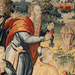 Flemish tapestry. Series The History of Hannibal. Hannibal in Italy (Anibal en Italia). Third tapestry of those preserved. Models Anonymous master of the Netherlands. Brussels manufacture, workshop. Ca 1570. Fabric Wool and silk