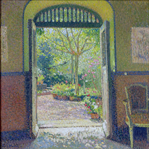 A Garden in the Sunshine (oil on canvas)
