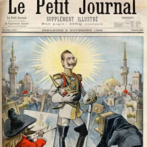 The German Emperor on a Voyage, title page of the illustrated supplement of Le petit