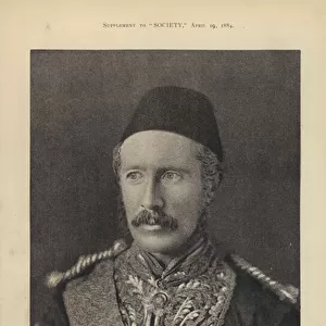 Gordon Pasha, ie General Gordon (b / w photo)