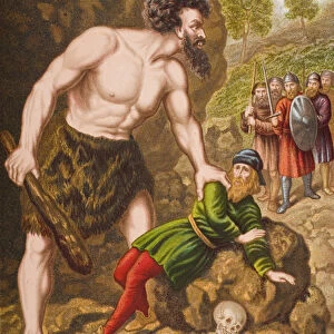 Great-Heart and his companions attack Giant Slay-Good, illustration from The