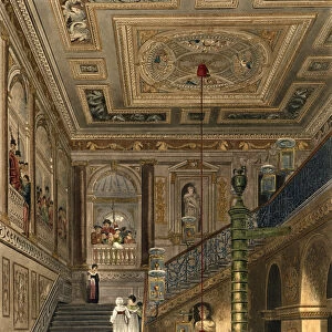 The Great Staircase at Kensington Palace From Pynes Royal Residences