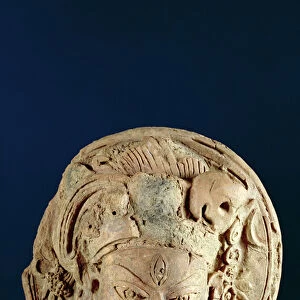 Head of Ardhanarisvara, Newal, Unnao (terracotta)
