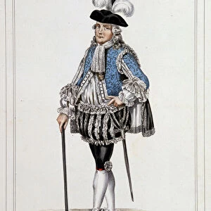 Henri Evrard (Henri Evrard), Marquis of Dreux Breze (Dreux Breze) (1762-1829), Grand Master of Ceremonies 1789 in "Collection of costumes, weapons and furniture to serve in the history of the French Revolution and the Empire"
