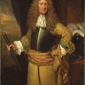 Henry, 3rd Lord Arundell of Wardour, holding a baton as Master of the Horse, c