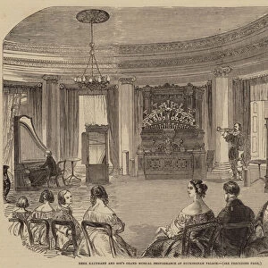 Herr Kaufmann and Sons Grand Musical Performance at Buckingham Palace (engraving)