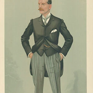 The Hon W F D Smith, Head of the greatest publishing house in Christendom, 8 December 1904, Vanity Fair cartoon (colour litho)