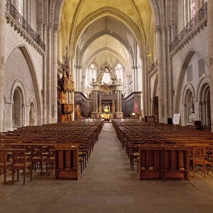 Internal view of the Cathedrale d Angers (Maine et Loire