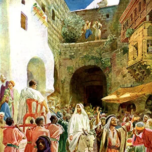 Jesus enters Jerusalem - Bible