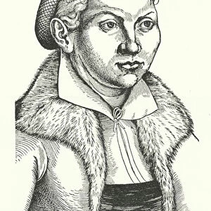 Katharina von Bora, wife of German Protestant reformer Martin Luther (engraving)