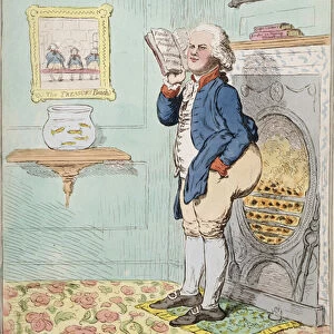 A keen sighted Politician warming his Imagination, published by Hannah Humphrey in 1795