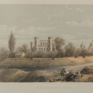 Khoorsyad Munzil, Lucknow, 1858 circa (litho)