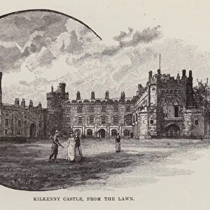 Kilkenny Castle, from the Lawn (litho)