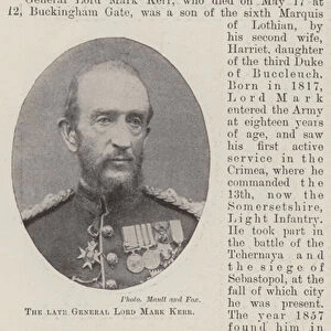 The late General Lord Mark Kerr (b / w photo)