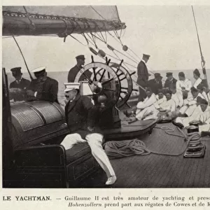 Le Yachtman (b / w photo)