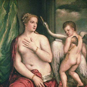 Leda and the Swan (oil on canvas)