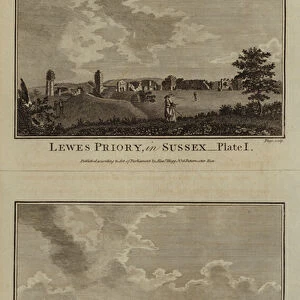 Lewes Priory, in Sussex (engraving)