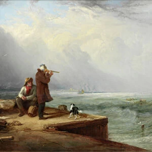 The Look Out, Shields Harbour, 1831 (oil on panel)
