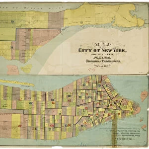 Map of the city of New York, showing its political divisions and subdivisions