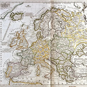 Map of Europe, 1703 (etching, 1717)