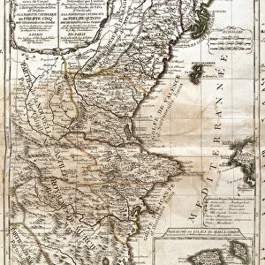 Map of the Kingdom of Valencia and Murcia (Spain) (Engraving, 1717)