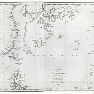 Map of the South China Sea, from the itinerary of La Perouse, 1787 (engraving)