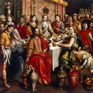 The Marriage at Cana, 1596-1597 (Oil on panel)