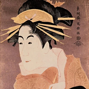 Matsumoto Yonesaburo in the role of the courtesan Kewaizaka No Shosho (Shinobu) in