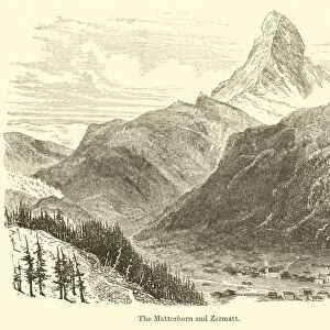 The Matterhorn and Zermatt (engraving)