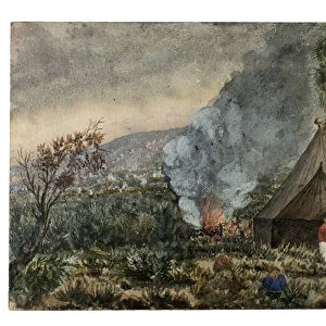 Mauna Kea volcano, Hawaii, March 1859 (w / c on paper)