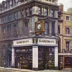 Messrs Elkington & Co, 22 Regent Street (colour litho)